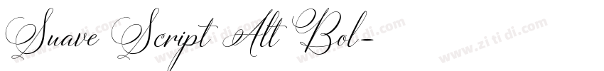 Suave Script Alt Bol字体转换